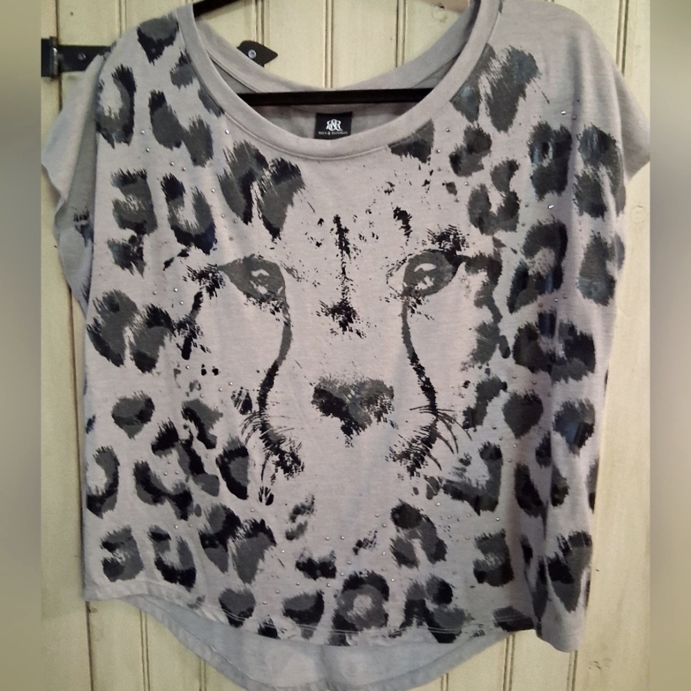 Rock & Republic Gray Top, Womens Size Small